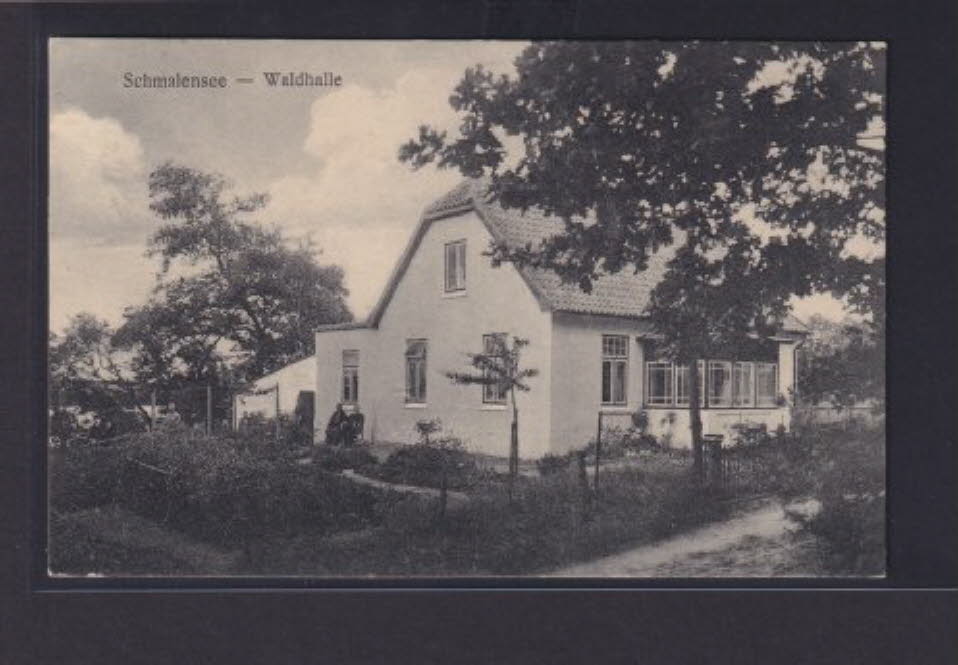 17 07 1928 Ansichtskarte Schmalensee Schleswig Holstein Waldhalle Pension Stegelmann
