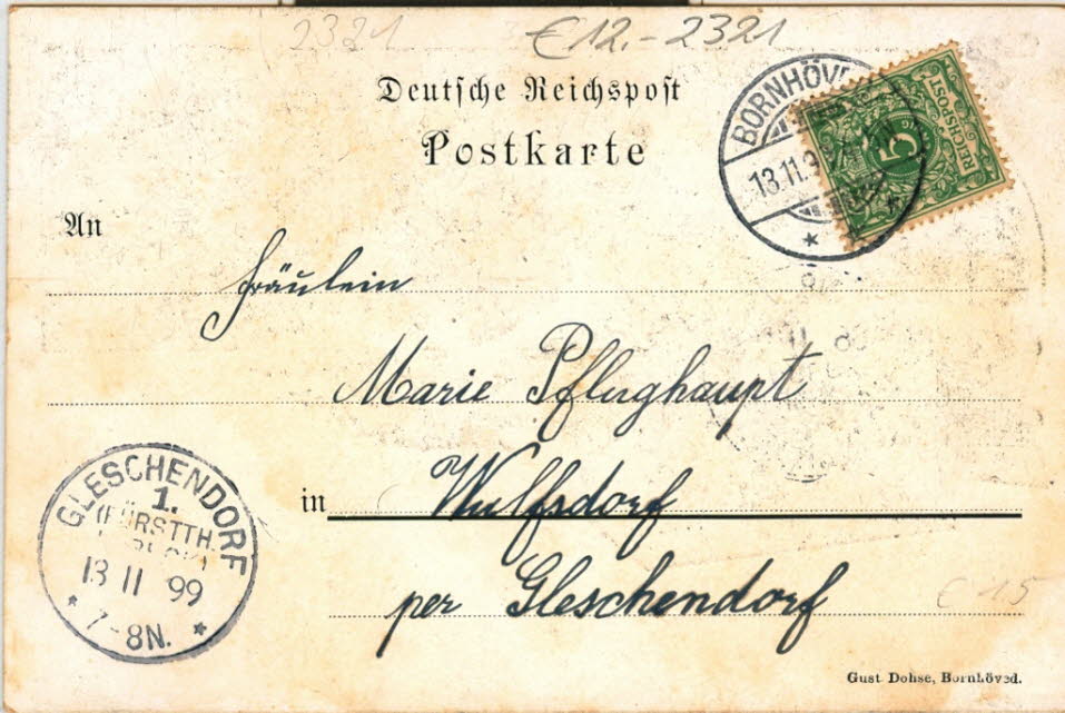 1899 Vierbild Schmalensee