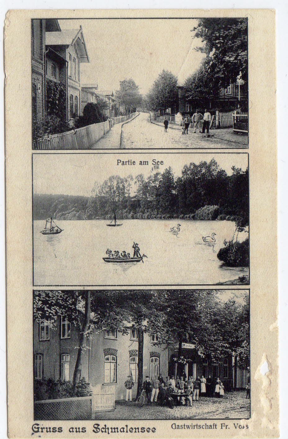 1907 Schmalensee Text: Einzig sch�n ist es hier in Schmalensee...