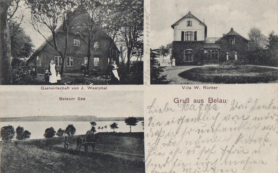 1910 Dreibild Belau