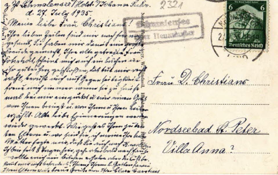 1935 07 27 R Meine liebe Frau Christiansen
