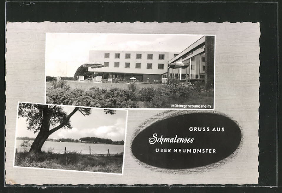 1961 Schmalensee Muettergenesungsheim Blick ueber den See