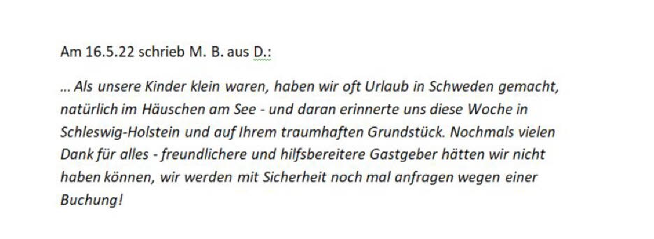M. B. aus D. schrieb am 16.5.22