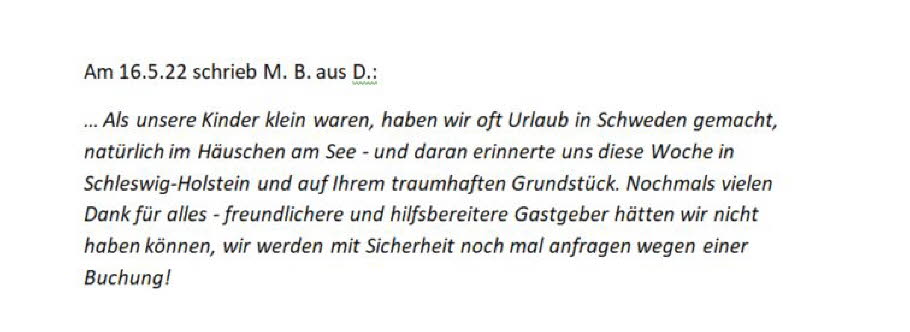 M. B. aus D. schrieb am 16.5.22