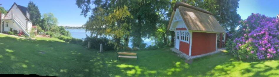 Panoramabild des Ferienhausgrundst�ckes