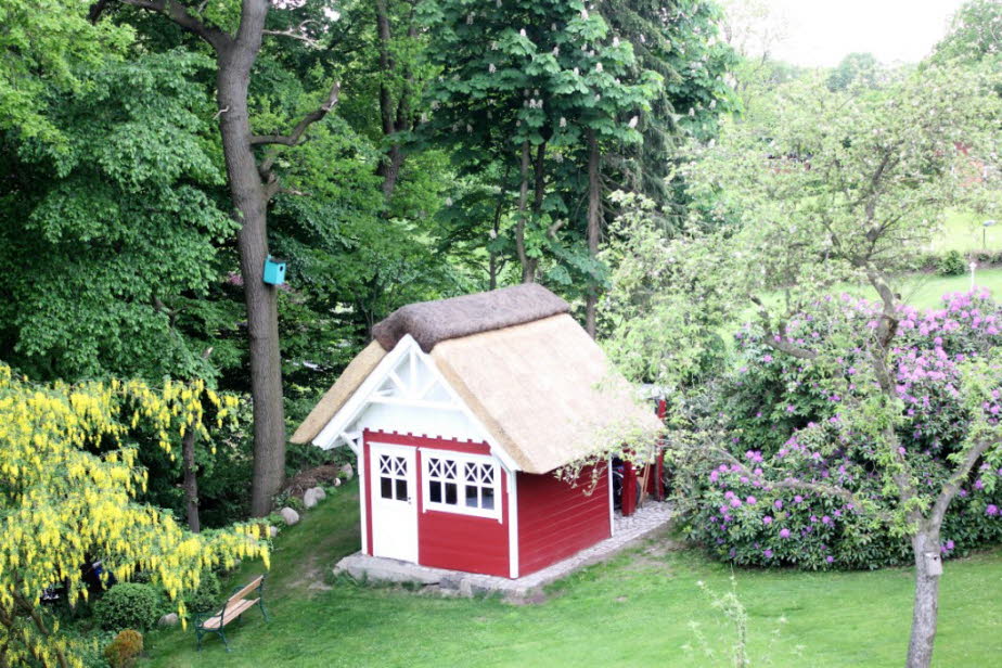 Schwedenhaus Ende Mai - Goldregen-, Regedendren- und Kastanienblüte (1)